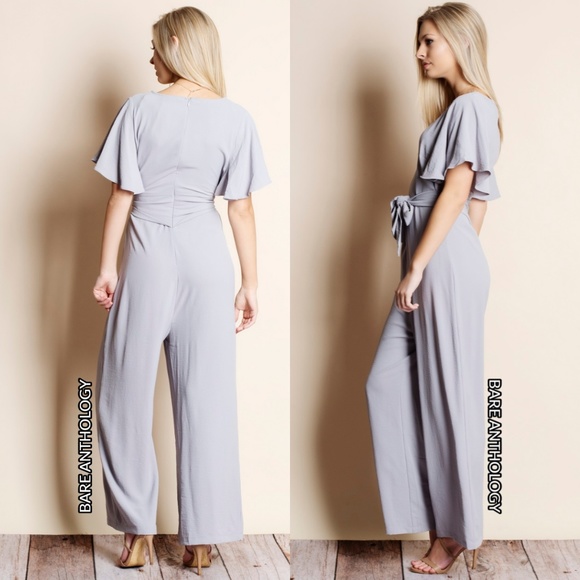 Flutter Sleeve Jumpsuit - Picture 2 of 2
